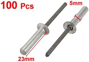 5mmx23mm de alumínio de alumínio de ponta fechada End Blind Rivets Fixador 100pcs