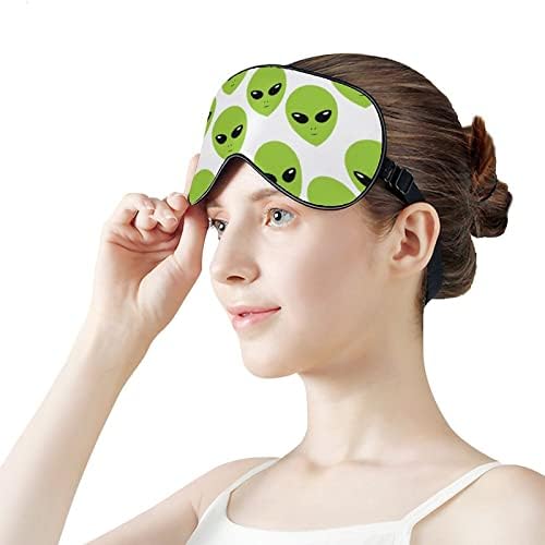Gree Alien Oche Máscara com cinta ajustável para homens e mulheres noite de viagem para dormir
