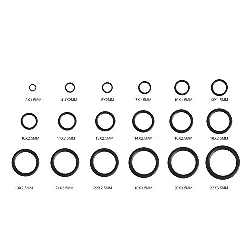 Fydun O anel 279pcs/kit 18 tamanhos Setentamento de borracha Conjunto