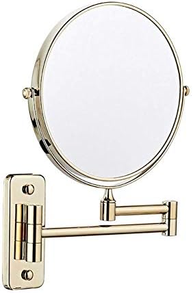 Espelho de maquiagem espelhos de banheiro montado na parede dupla face 3x espelho cosmético espelho