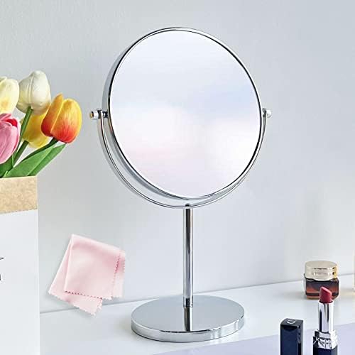Espelho de maquiagem AIWIWH para mesa, espelho de mesa de mesa de 460 ° de dupla face, espelho de mesa
