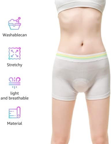 Grownsy 6 pacote de malha de malha pós -parto pós -parto pós -parto de cuecas respiráveis ​​para entrega,