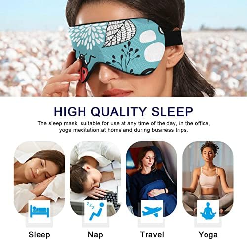 Máscara de olho do sono unissex Funnim-animal-baby-blue máscara de dormir confortável