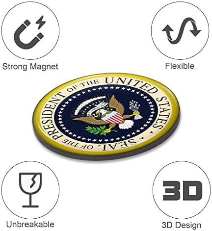 Ímã do selo presidencial Forte e flexível Presidencial Seal Refrigerator ímã de 1,1 polegada Dome epóxi