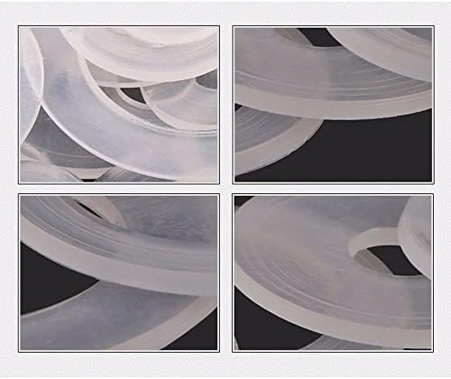 Arruelas transparentes de 3/4 polegadas PSCCO 100pcs 19x6x1,5 mm espaçadores planos de plástico transparente