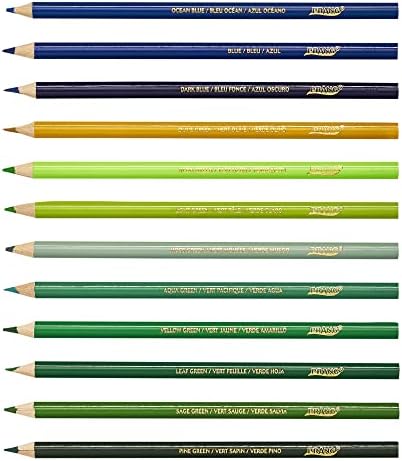 Conjuntos de lápis de cor PRANG, 3,3 mm, 2b, cores variadas de chumbo/barril, 50/pacote