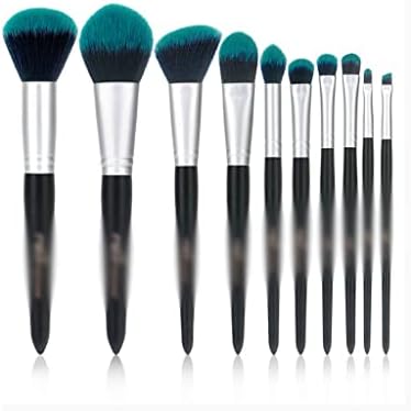 Liruxun 10 Makeup pincel Conjunto completo de pincéis de beleza ferramentas de escova de sombra ocular