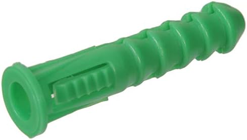 O Hillman Group 370332 âncora de plástico com nervuras, 12-14-16 x 1-1/2 polegadas, verde, 50 pacote de 50