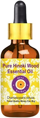 Deve Herbes Pure Hinoki Wood Essential Oil com vapor de gotas de vidro destilado 10ml