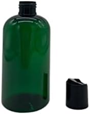 Garrafas de plástico verde de 8 oz de Boston -12 Pacote de garrafa vazia recarregável - BPA Free - Oils