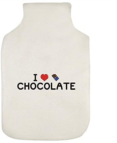 Azeeda 'I Love Chocolate' Hot Water Bottle Bottle