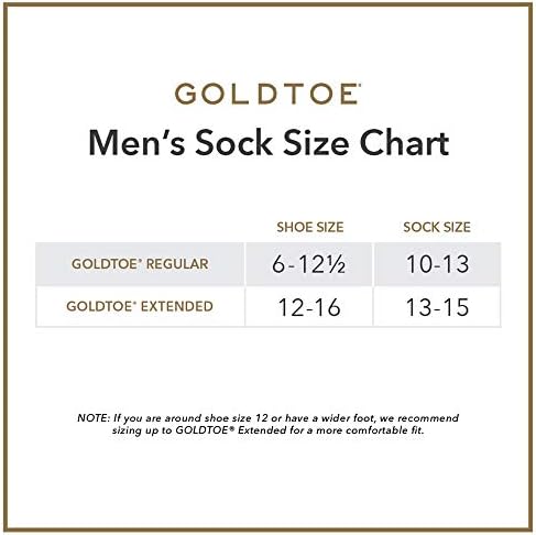 Goldtoe Men 656p Cotton Torthled Athletic meias, Multipairs