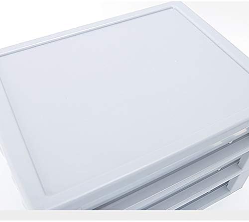 Storage Box Desktop 3 camadas transparentes Gabinete de armazenamento de gavetas Multifunção Homany A4