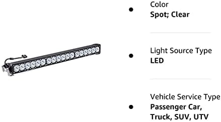Baja projeta a barra de luz LED em ONX6+ LED, luzes fora da estrada, faróis de condução para caminhão, SUV, UTV,