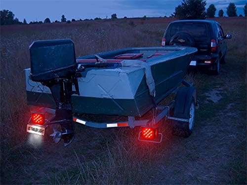 Linkitom Submersible LED Trailer Light Kit, Super Bright Stop Turn Turn Licition Lights para Camper Truck