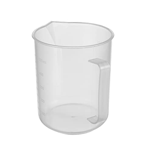Aicosineg medir copos, 1pcs 500ml pp plástico medidor copo transparente copo de copo graduado com alça