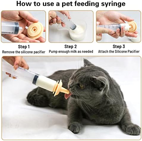NA Feeding SERINE-Baby alimentação animal para medição precisa de leite, seringa de alimentação de dedos com