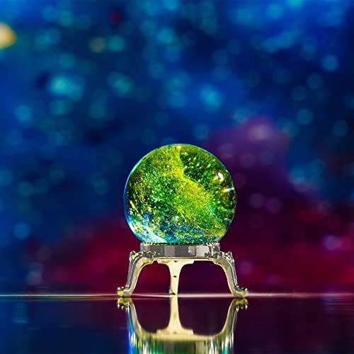 Esferas de cristal natural de 40 mm de 40 mm com pedras de cura de suporte e cristais de decoração