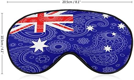 Austrália Paisley Bandeira Dormente Máscara de cegão Máscara Cute