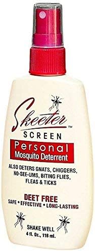 Skeeter Screen 90200 Mosquito Spray de dissuasão, 4 onças, vermelho