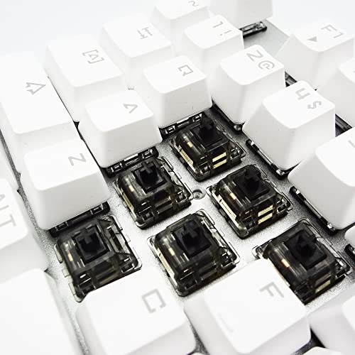 Interruptores de teclado linear Durock, interruptor linear de haste preta L7 78G, mola banhada a ouro