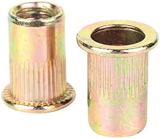 Aveanit 5/10/20pcsm3/m4/m5/m6m8/m10/m12 304 Aço inoxidável Color de porca de alumínio de zinco de aço inoxidável