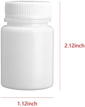 Iiniim 10pcs Plástica Recipiente de pílula de plástico Garrafas de armazenamento de comprimido de medicamento