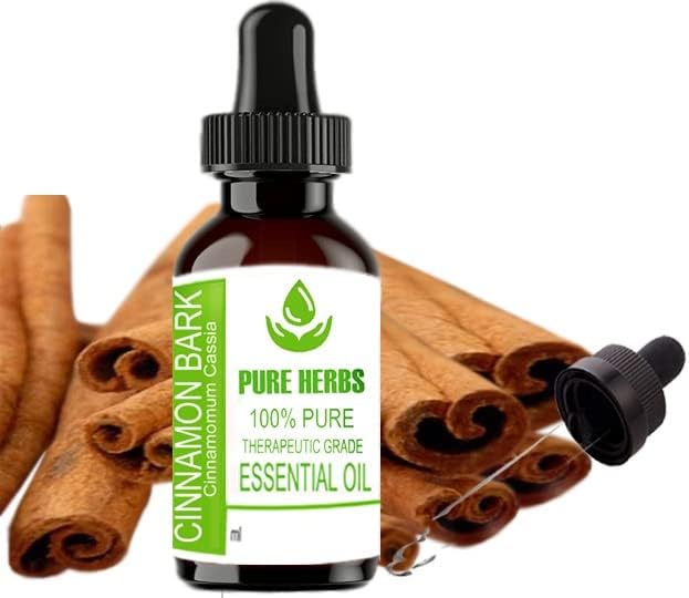 Ervas puras Cinnamon Bark Pure & Natural Teleapeautic Grade Essential Oil 50ml