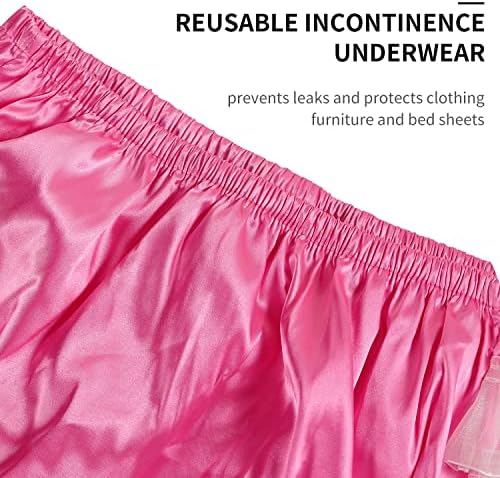 Calça de fraldas para adultos Pontas de proteção contra vazamentos de incontinência, podem ser lavadas