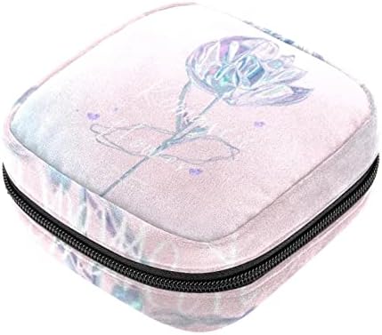 Bolsa de armazenamento de guardanapos sanitários de Oryuekan, bolsas de zíper menstrual reutilizável portátil,