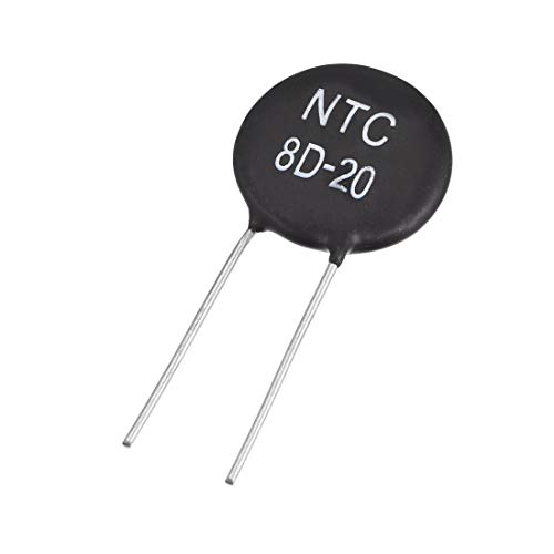 resistores de termistores UXCELL NTC 8D-20 6A 8 ohm de sensores de temperatura do limitador de corrente