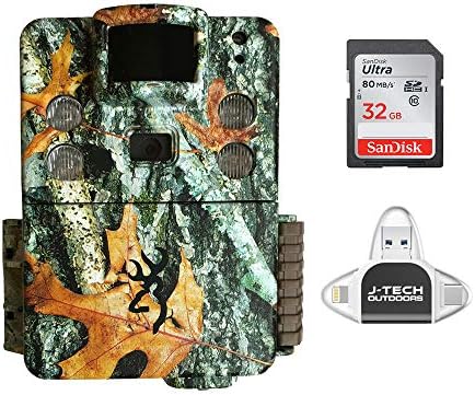 Browning Strike Force HD Pro X Trail Game Camera com cartão de memória de 32 GB e leitor de cartão de