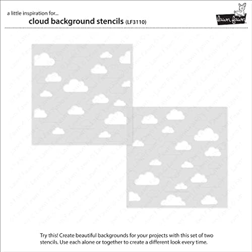Lawn Fawn LF3110 Cloud Background Stencils