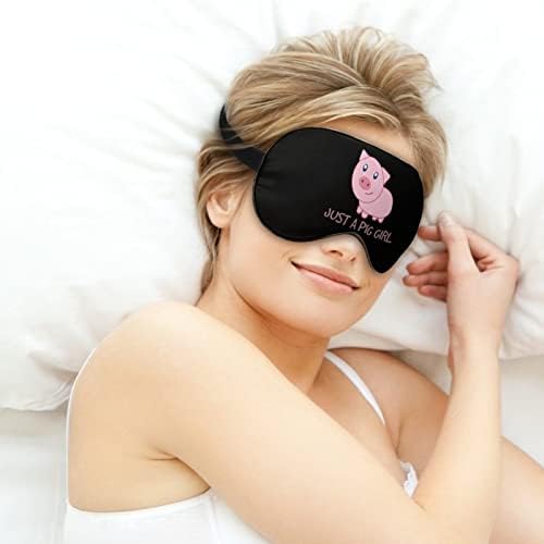 Apenas uma garota de porco máscaras macias com cinta ajustável confortável para dormir para dormir