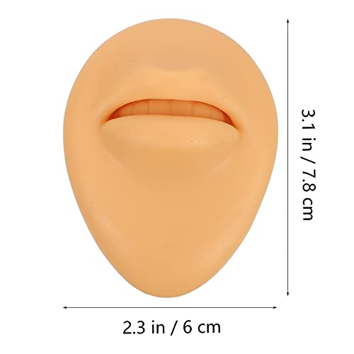 Doitool de silicone macio, modelo de boca flexível de silicone