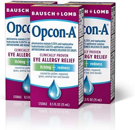Apatriões de alergia por Bausch & Lomb, para Itch & Redness Relief, 15 ml